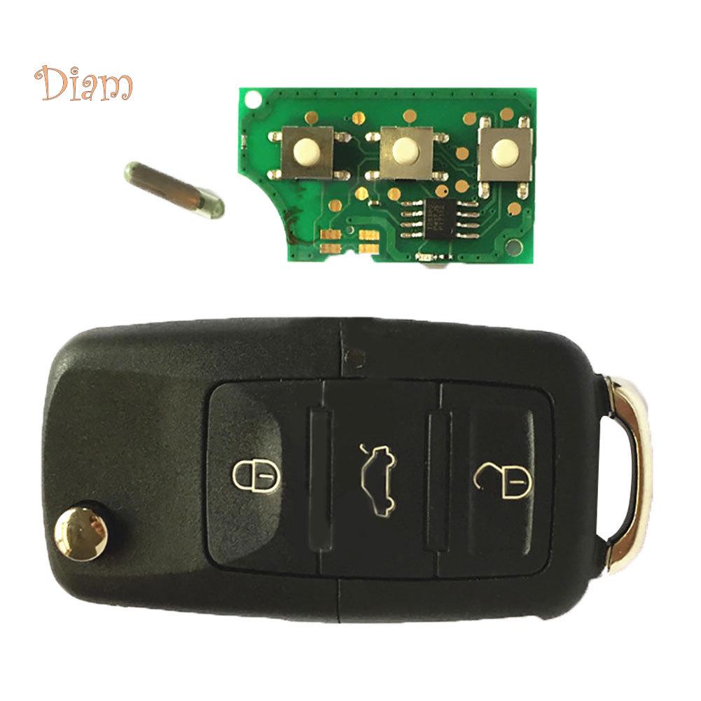 Автомобильный дистанционный брелок Vana 434 МГц с 3 кнопками 1K0959753G для VW Golf Touran