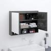VidaXL Bathroom Mirror Cabinet Storage Unit Wall-Mounted Hanging Cabinet Toilet Home Interior 80x15x60 Cm 331533