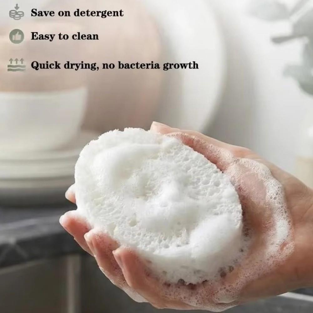 10pcs Dual-Sided Dish Washing Scrubber Non-Scratch Vegetable Fiber Sponge Kitchen Accessories