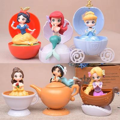 MINISO Серия Принцесс Гашапон, Белоснежка, Русалочка, Золушка, Белль, Жасмин, Аладдин, Случайный Декор для Стола и Украшение для Дома