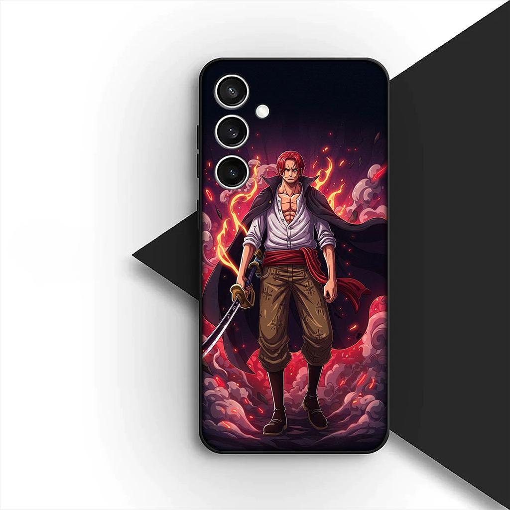 Cover for Motorola Moto G55 G45 G75 G85 G35 Edge 50 30 Fusion 40 NEO Ultra Pro Casing Phone Case Shanks Red Hair One Piece Luffy