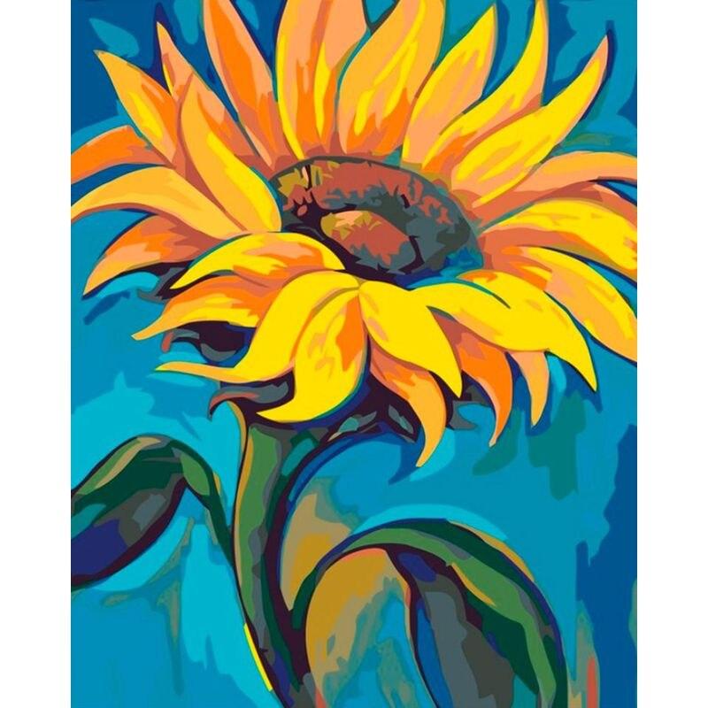 5D DIY Diamond Painting Sunflower Vase Diamond Mosaic Embroidery Flower Needlework Personalized Gift Decoration Home