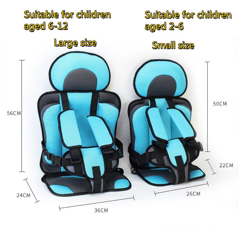 Portable Child Car Seat Safety Seats Simple Car Ride Universal Children Cushion for 2-12age