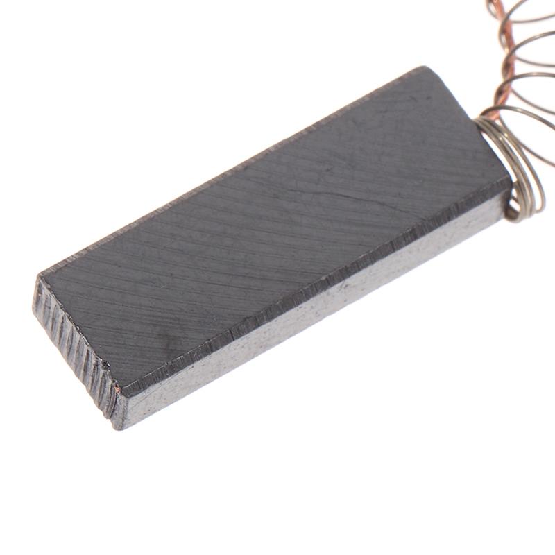 2Pcs Spring And Wires Electric Motor Carbon Brushes For Dust Collector Cleaner