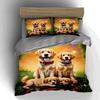 Golden retriever artwork Bedding Duvet cover sets Duvet covers Pillowcases gifts (1 * Duvet Cover 2 * Pillowcases, without duvet insert)