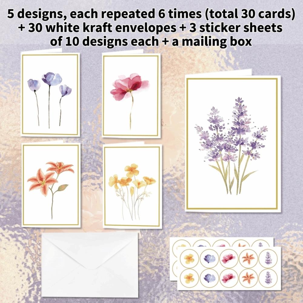 Matching Envelopes Blank Greeting Cards Greeting Cards Watercolor Wildflower Cards Weddings
