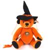 Отличный Хэллоуинский плюшевый мишка Steiff Тыква до 1500 в Японии Оранжевый 678202 Б/У