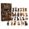 Creative Holiday Memory Box Day of The Dead Advent Calendar, 24-Day Acrylic Ornament Set with Halloween Skull And Marigold Designs, Tree Hanging
