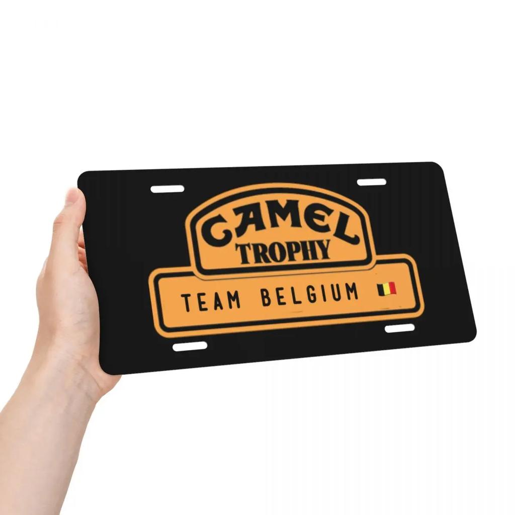 Camel Trophy License Plate Metal Novelty Decorative Car Front License Plate Vanity Tag 6 X 12 Inch