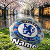 Custom Name Personalized Chelsea F.C Print Umbrella, Auto Open Close, 8‑Rib Sturdy Frame, Commute Camping Hiking Use, Birthday Gift