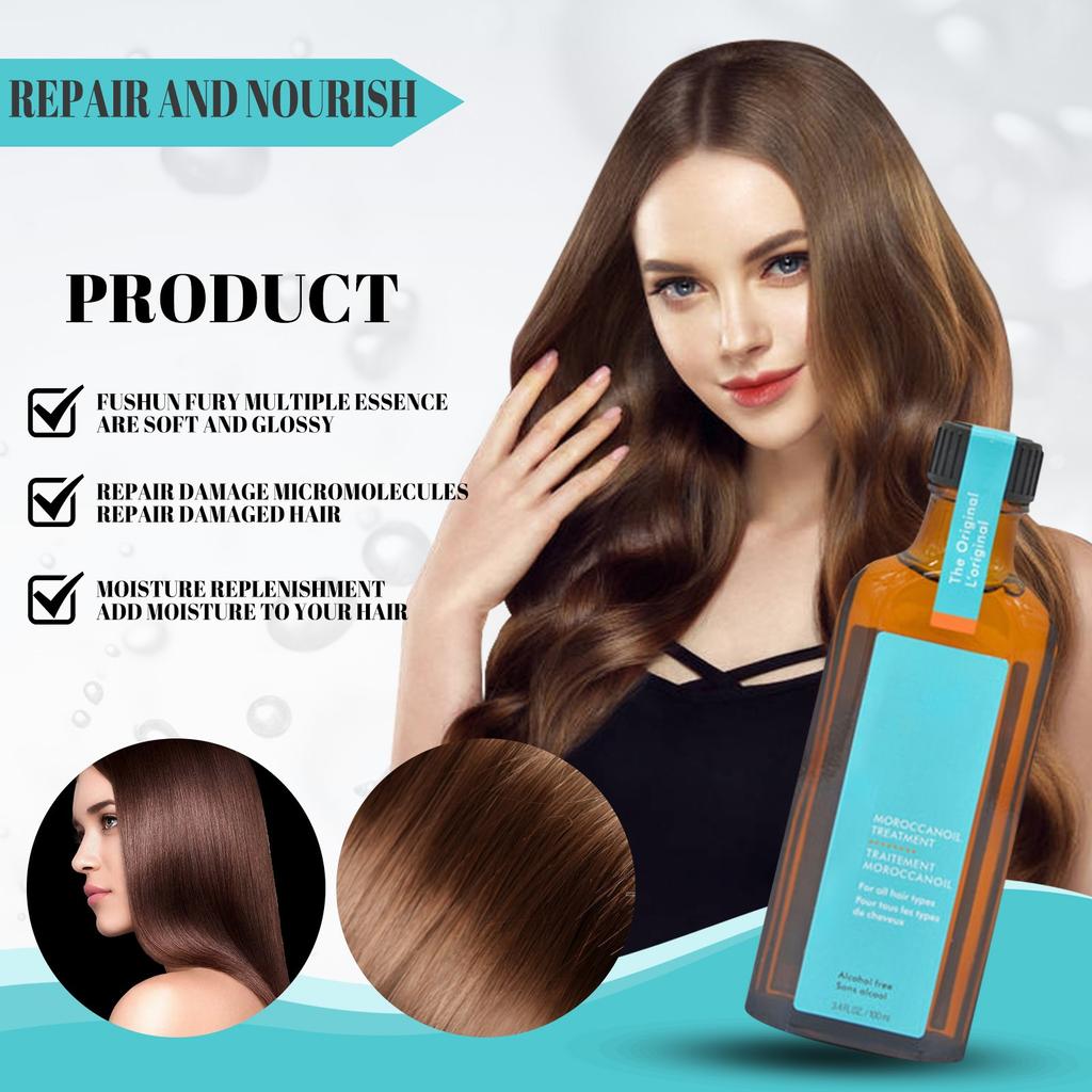 Масло для волос Glossy Oil Mist, питательное масло для волос, разглаживающее волосы, ежедневный уход, увлажняющее масло для ухода за волосами 100 мл