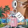 Подходят для браслетов Pandora Оригинальные браслеты Серия Travel Life Оранжевые чемоданы Самолет Медные шармы Бусины Сделай сам Подарок на день рождения