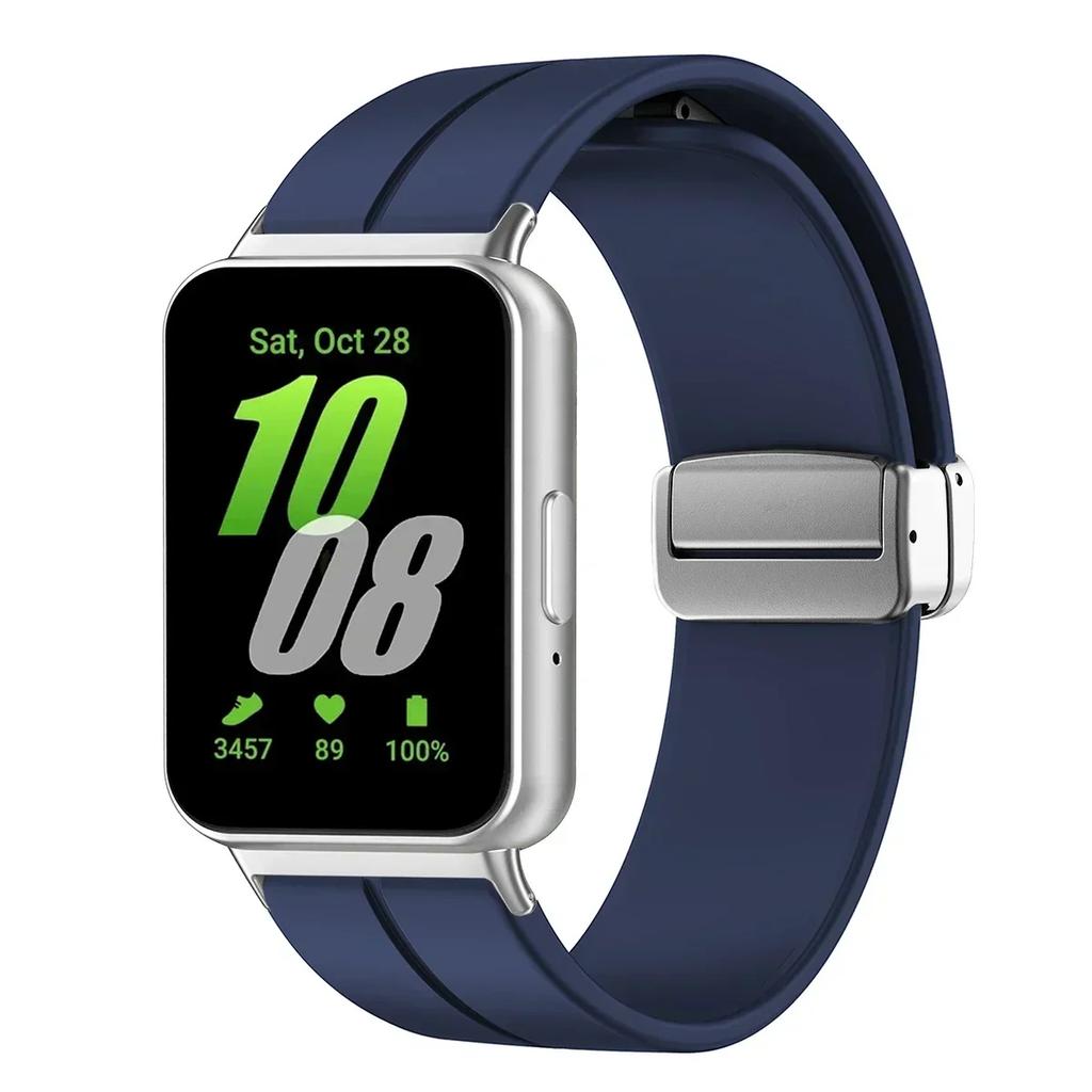 Silicone Strap For Samsung Galaxy Fit3 Watch Band Magnetic Buckle Wristband For Samsung Galaxy Fit 3 Bracelet Replacement Correa
