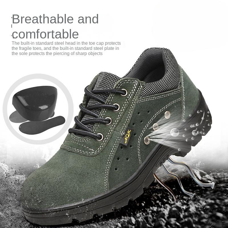 Labor Insurance Shoes Anti-collision and Anti-puncture Safety Protective Shoes Wear-resistant Work Shoes