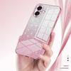 For iPhone 16 Case Electroplating Gradient Glitter TPU Phone Cover