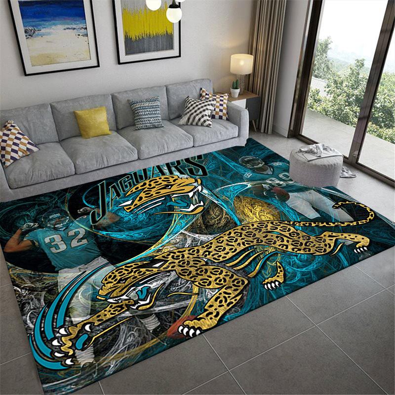 Ковер Jacksonville Jaguars для гостиной, спальни, дома, дивана, игровая нескользящая напольная подстилка для детей