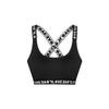 Черный спортивный бюстгальтер с эластичными перекрестными бретелями Love Love