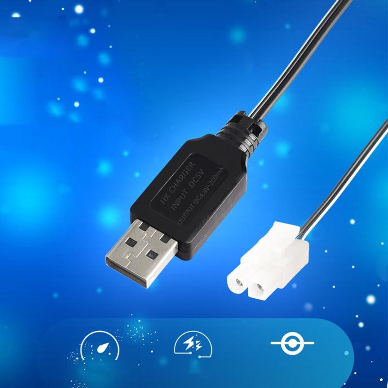 Зарядное устройство USB 4,8 В 200 мА со штекером-разъемом KET-2P для NiMH NiCD аккумуляторов для радиоуправляемых моделей и игрушек