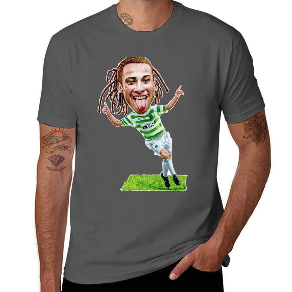 Henrik Larsson Celtic Tshirt Water Resistant Casual Tshirt