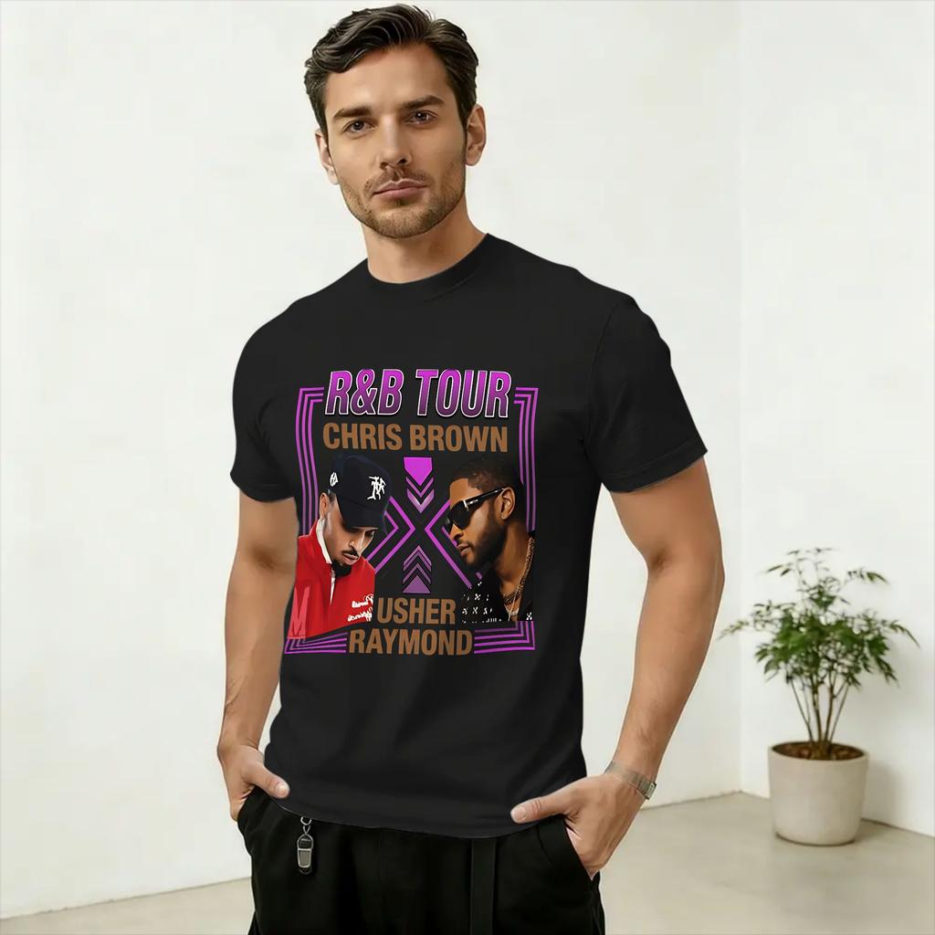 Oversized TShirt Beach Raymond Brown RB Tour 2026 Concert Novelty T Shirts Cotton Tshirt for Unisex Y2K Retro Printed Top Tees