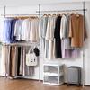 Tension Pole Large Easy Indoor Tension 90kg Load Clothes Hanger Width X Depth 10 X Height Assembly Matte Rack, Hanger, Triple, Heavy-Duty,
