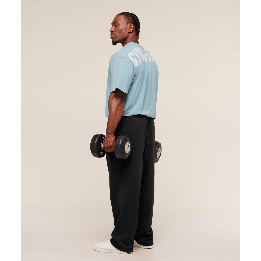 Gymshark Силовая футболка Скамья Синий A4b9w Udr4