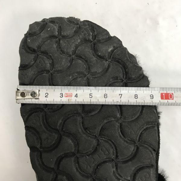 Birkenstock Аризона Плоские сандалии 36 размер 23.0 Черная флисовая подкладка Сделано в Германии Обувь Кроссовки(ИСПОЛЬЗОВАЛ)