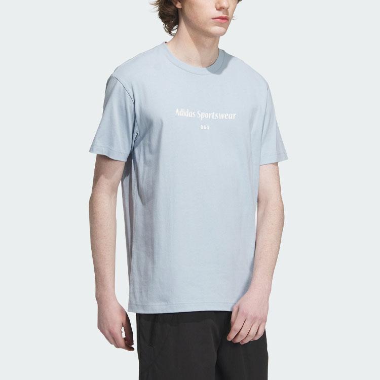 adidas Спортивная одежда Lounge Graphic Tee Мужские топы Синий IP4993