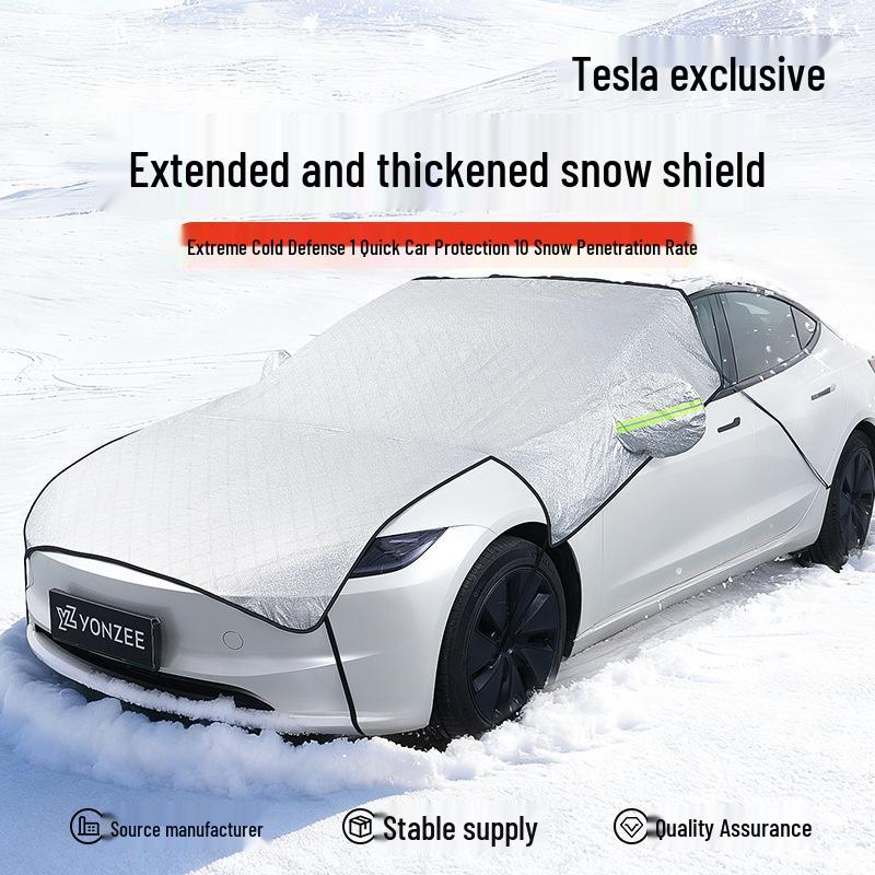 Чехол на лобовое стекло Tesla Model Y/3 от снега и мороза, Зимняя защита от замерзания
