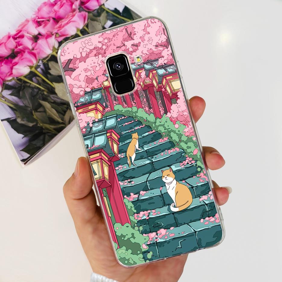 For Samsung Galaxy A8 2018 Case SM-A530F New Fashion Painted Cover Soft Silicone Phone Case For Samsung A8 Plus A8+ A730F Bumper
