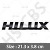 3D Big Size 21.3X3.8CM Metal Hilux Emblem Badge WQPKHD5 Car Stickers Rear Trunk Logo Auto Tailgate Decal Fender Door Decorative Sticker