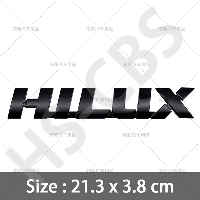 3D Big Size 21.3X3.8CM Metal Hilux Emblem Badge WQPKHD5 Car Stickers Rear Trunk Logo Auto Tailgate Decal Fender Door Decorative Sticker