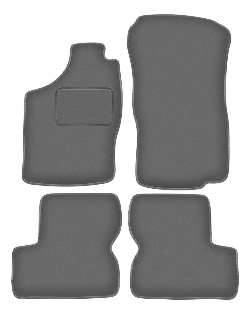Velour graphite car mats for: Opel Astra F hatchback, sedan, station wagon, cabriolet (1991-2002)