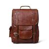 17" Laptop Rucksack Bag Men Shoulder Vintage Original Leather Backpack New
