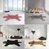 Special-shaped Carpet, Cartoon Irregular Carpet, Lying Tiger/panther//lion, Living Room Bedroom, 80x160cm