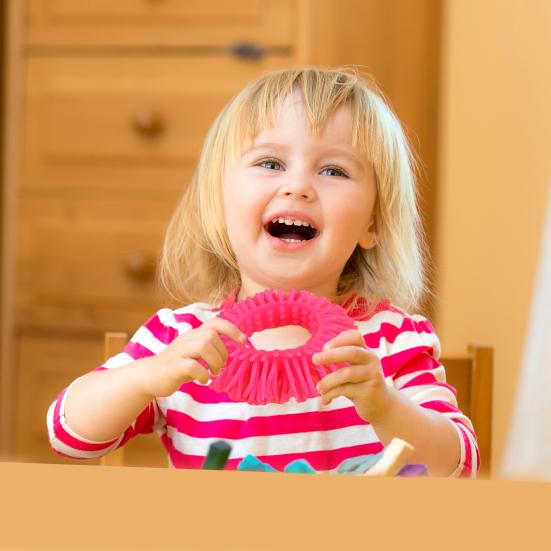 Антистрессовая яркая цветная игрушка, экологически чистый браслет без запаха, мягкая эластичная разминаемая декомпрессионная игрушка для детей и взрослых