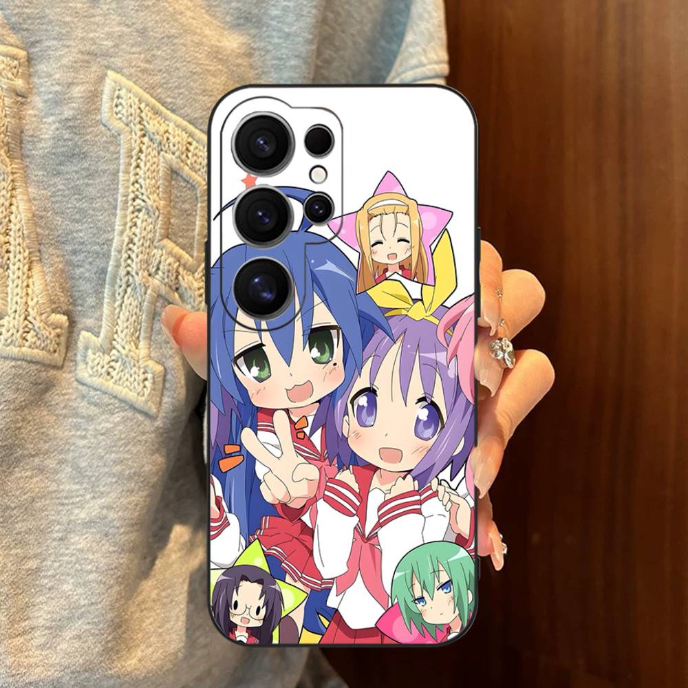 Чехол для телефона K-Konata Izumi Lucky S-Star для Samsung S 24 Fe 25 Ultra Plus 20 Lite 21 30 22 23 24 22 Ultra 5G Fundas