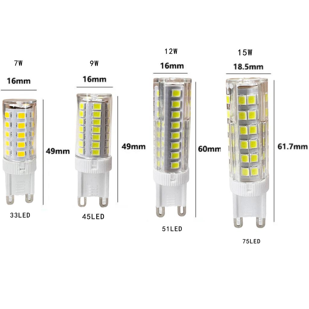 G9 Led Bulb 7W 9W 12W 15W 18W 20W 24W Ac220V 2835 Smd Light Warm/Cool White Lamps 360° Lighting Corn Wedding Party For Home