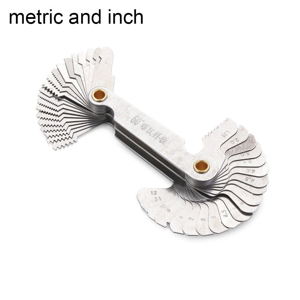 Шаг метрический дюймовый 55/60 градусов шаг винта центр измерения зубчатых передач калибры резьбовой пробки