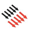 Black/Red Long Arrow Pipeline Label 6 Inch Self-adhesive Paper PVC Office