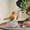 Статуя птицы с каменной скульптурой из смолы, украшение в виде животного для цветочного горшка в помещении и