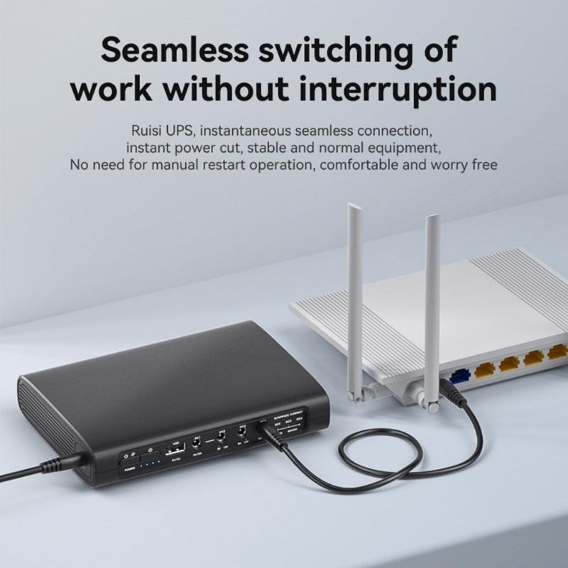 Портативный ИБП для Wi-Fi роутеров, резервное питание 5В 9В 12В, без перебоев, 5.5x2.1мм, для модемов и Wi-Fi роутеров