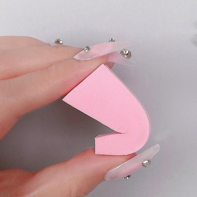 10Pcs Soft Sponges Gradient Nail Art Stamper Tools Color Fade Manicure Diy Creative Nail Accessories Nail Art Sponge