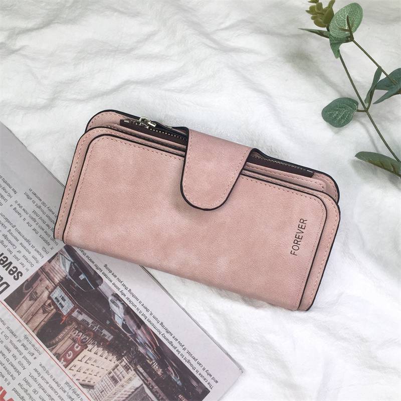 Клатч, большой длинный кошелек, вместительный чехол для телефона, кожаный кошелек для женщин