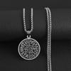 Европейский и американский кулон в стиле ретро с компасом викингов из нержавеющей стали, ожерелье с простым компасом из титановой стали