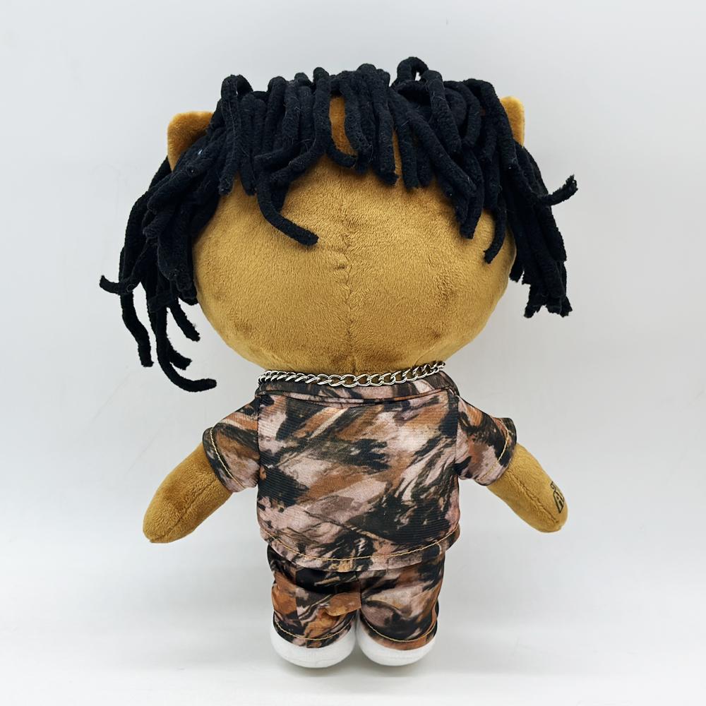 27 см Плюшевая игрушка рэпера YoungBoy Дизайн в уличном стиле Набитая кукла Коллекционная фигурка Крутой подарок для поклонников хип-хопа