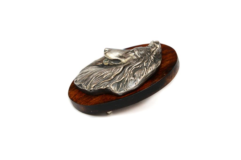 Collie Rough, Long-Haired Collie – Dog show brooch, starter number clip | Art-Dog