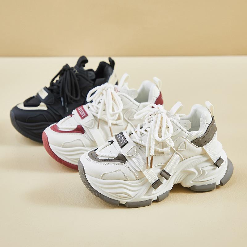 Ins Korean Version of the New Dad Shoes Women's Spring Student Sports Running Casual Shoes Platform Height Increase FB9961
