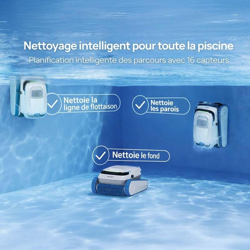 Thomson - Submarine Y - Robot Nettoyeur Piscine - Fond Parois Ligne D'eau - Nettoyage Complet