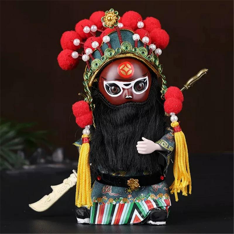 Украшение в виде персонажа китайской оперы, шелковая кукла, кукла в маске пекинской оперы, китайские подарки ручной работы, украшение магазина, кукла